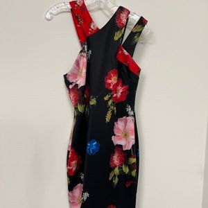 Ted Baker modern floral dress, size 2, only worn once.